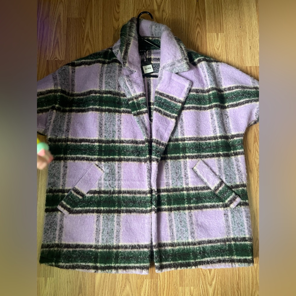 J.NNA Plaid Lavender Jacket